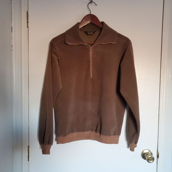 Vintage Lee Velour Sweater M Brown - Picture 7 of 9